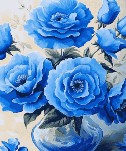 Blue Blossoms Diamond Painting