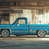 Blue C10 Chevy Truck Diamond Painting