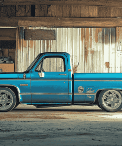 Blue C10 Chevy Truck Diamond Painting