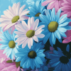 Blue Daisies Flower Diamond Painting