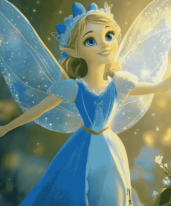 Blue Fairy Disney Fantasy Diamond Painting