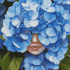 Blue Hydrangea Blossoms Diamond Painting