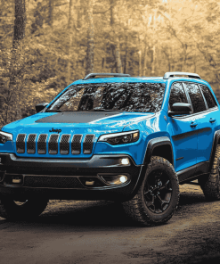 Blue Jeep Cherokee Adventure Diamond Painting