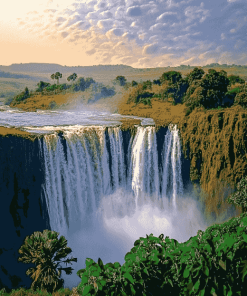 Blue Nile Waterfall Scenery Diamond Painting