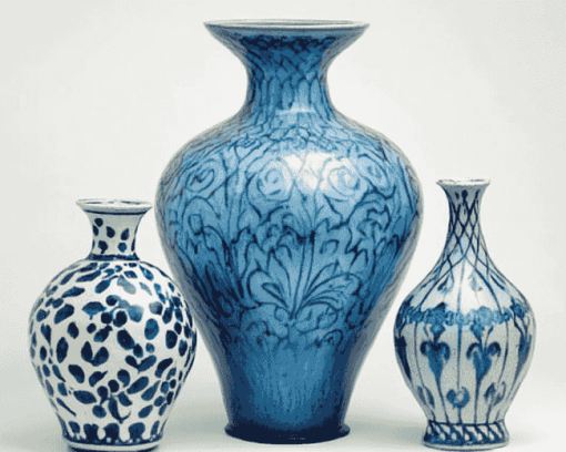 Blue Pottery Vases Diamond Painting