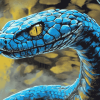 Blue Reptile Diamond Painting