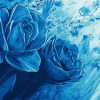 Blue Watercolor Masterpiece Diamond Painting