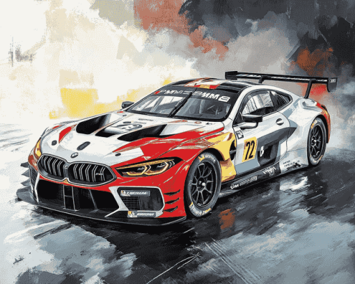 Bmw M8 Gte Engines Diamond Painting