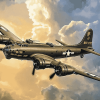 Boeing Memphis Belle B17 Aircraft Diamond Painting