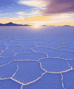 Bolivia Uyuni Salt Sunset Diamond Painting