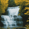 Bond Michigan Waterfall Diamond Painting