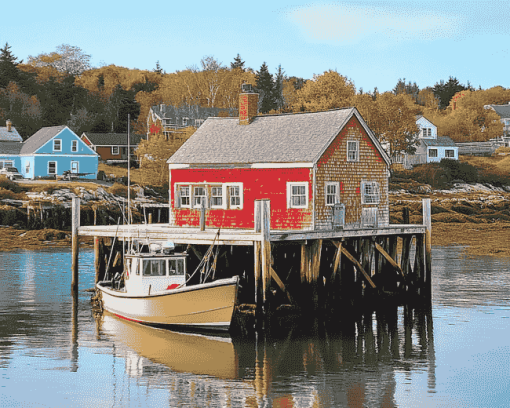 Boothbay Coastal Landscape Diamond Painting