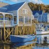 Boothbay Harbor Scenic View Diamond Painting