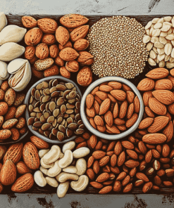 Botanical Seeds and Nuts Diamond Painting