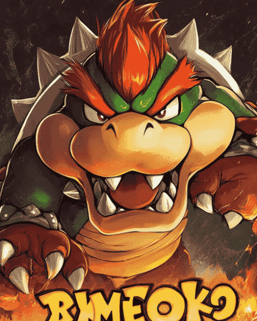 Bowser Anime Character Diamond Painting