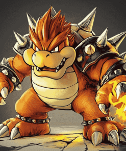 Bowser Cartoon Diamond Painting