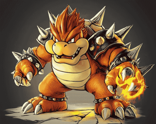 Bowser Cartoon Diamond Painting