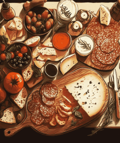 Breakfast Cheese Board Diamond Painting