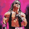 Bret Hart Famous Wrestler Diamond Painting