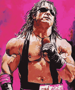 Bret Hart Famous Wrestler Diamond Painting