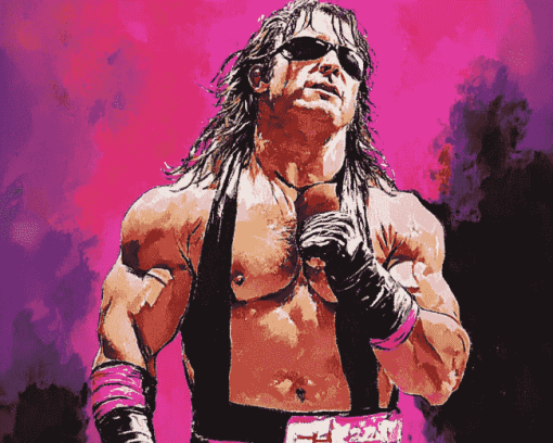 Bret Hart Famous Wrestler Diamond Painting