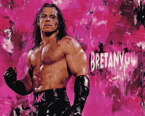 Bret Hart Legendary Wrestler Diamond Painting