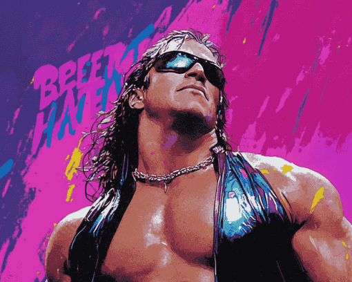 Bret Hart WWE Champion Diamond Painting