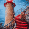 Brick Lighthouse Wonders Diamond Painting