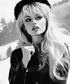 Bridget Bardot Monochrome Diamond Painting