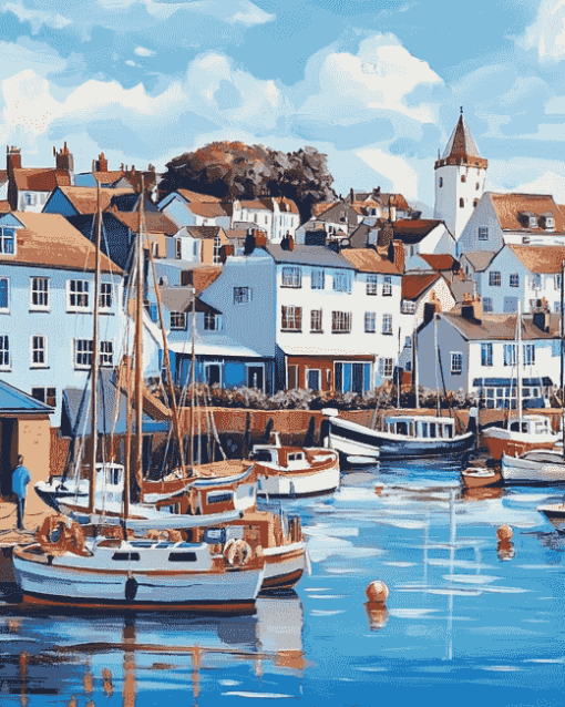 Brixham Buildings Diamond Painting