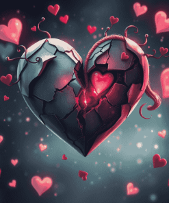 Broken Heart Fantasy Diamond Painting