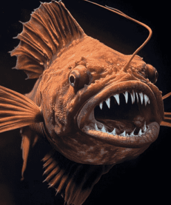 Brown Anglerfish Diamond Painting