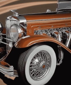 Brown Duesenberg Car Diamond Painting