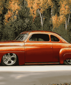 Brown Ford Coupe Diamond Painting