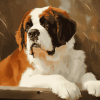 Brown St Bernard Puppy Diamond Painting