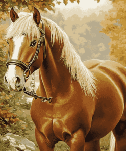 Brown Welsh Pony Horse Diamond Painting