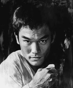 Bruce Lee Monochrome Diamond Painting