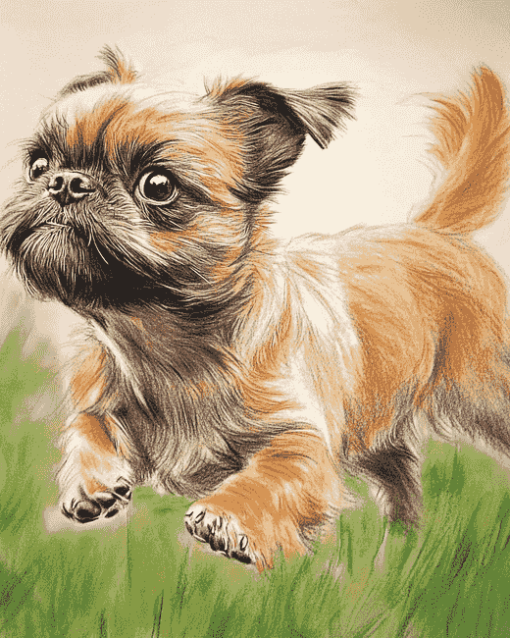 Brussel Griffon Puppy Diamond Painting