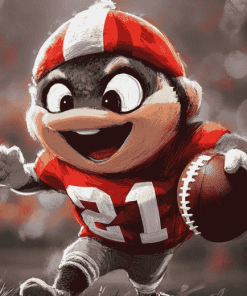 Brutus Buckeye Animation Diamond Painting