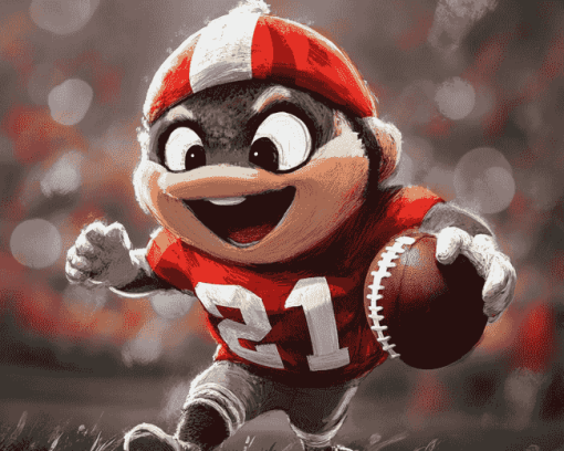 Brutus Buckeye Animation Diamond Painting