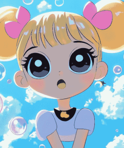 Bubbles Powerpuff Anime Diamond Painting