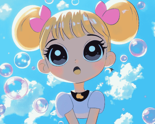 Bubbles Powerpuff Anime Diamond Painting