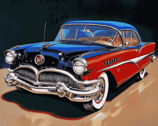 Buick Engine Car Diamond Painting