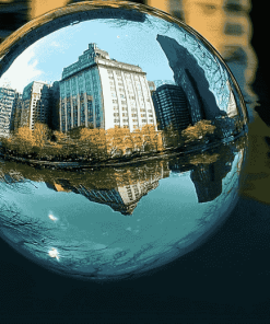 Building Glass Globe Reflections Diamond Painting