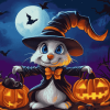 Bunny Cartoon Halloween Diamond Painting