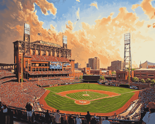 Busch Stadium Sports Diamond Painting