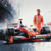 Button Racing Legend Diamond Painting