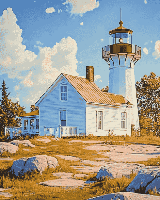 Cabot Head Lighthouse Beacons Diamond Painting