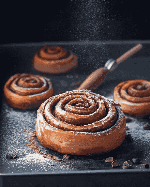 Cacao Cinnamon Roll Delight Diamond Painting