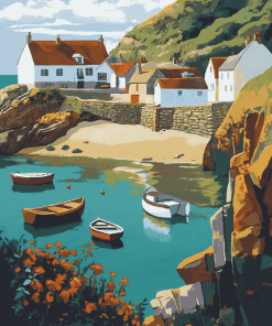 Cadgwith Cove Scenic Diamond Painting